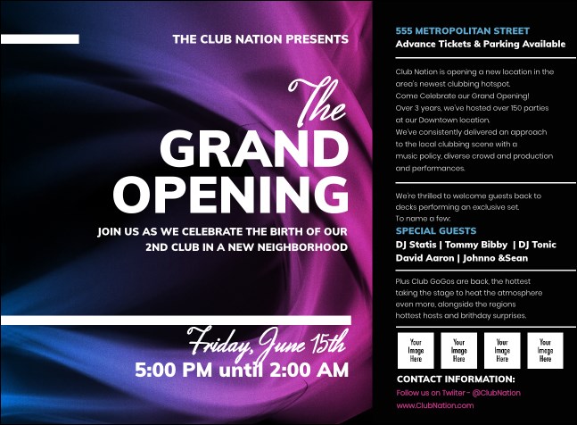 Fractal Wave Invitation Product Front