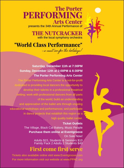 Dance Circles Invitation Product Front