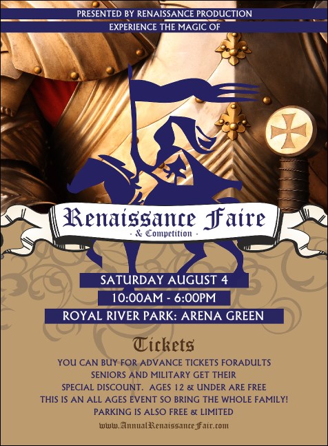Renaissance Faire Armor Invitation