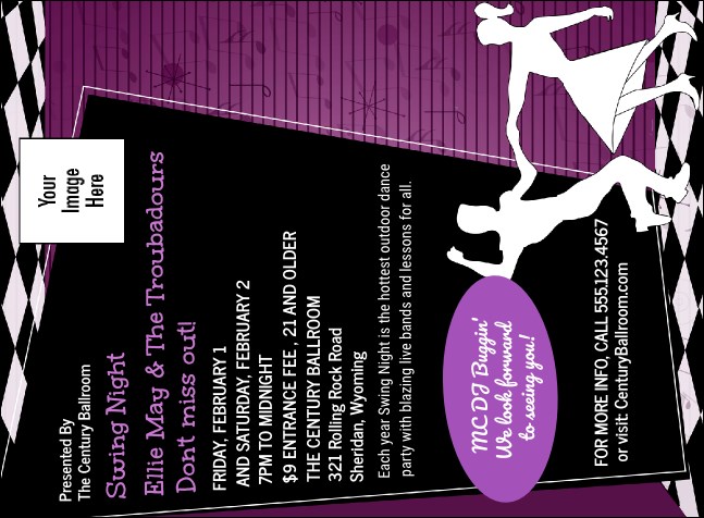 50s Swing Dance Invitation Product Front