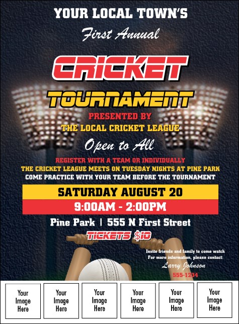 Cricket 2 Logo Flyer Product Front