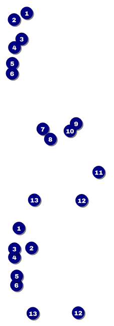 All Purpose Angle Event Ticket Front Field Markers