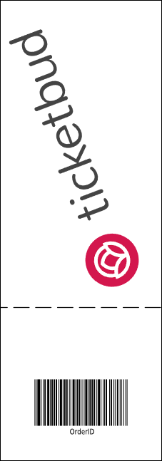 Skateboarding Event Ticket Product Back