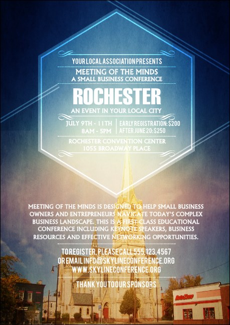 Rochester 2 Club Flyer Product Front