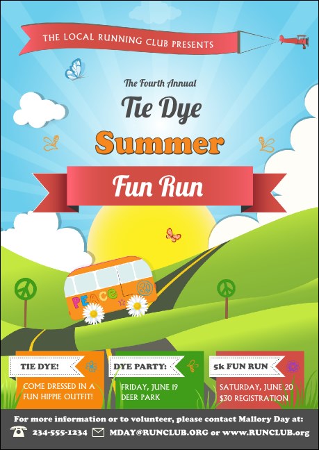 Hippie Club Flyer Product Front